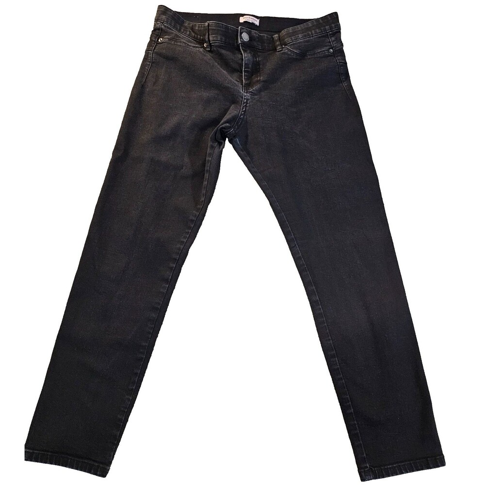 Juicy Couture Jeans Womens 16M Black Straight Leg Designer Denim Y2K USA